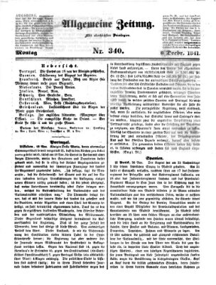 Allgemeine Zeitung Montag 6. Dezember 1841