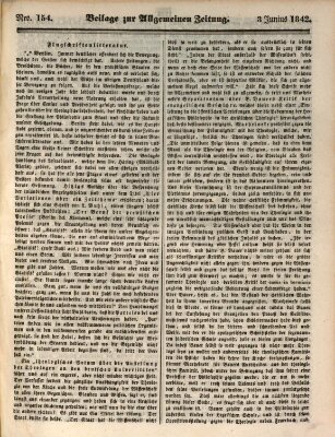 Allgemeine Zeitung Freitag 3. Juni 1842