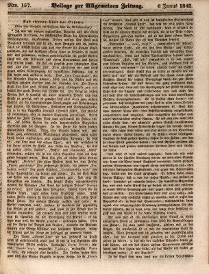Allgemeine Zeitung Montag 6. Juni 1842