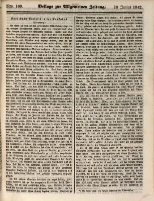 Allgemeine Zeitung Samstag 18. Juni 1842