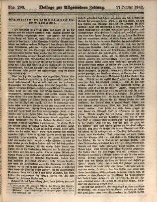 Allgemeine Zeitung Montag 17. Oktober 1842