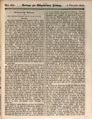 Allgemeine Zeitung Freitag 4. November 1842
