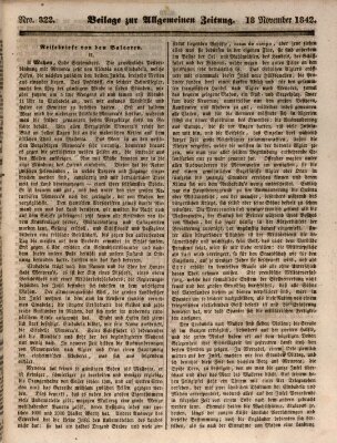 Allgemeine Zeitung Freitag 18. November 1842