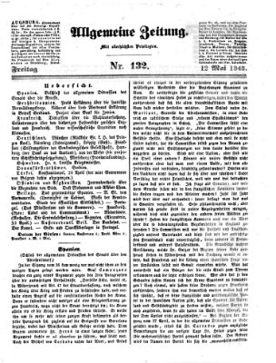 Allgemeine Zeitung Freitag 12. Mai 1843