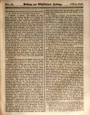 Allgemeine Zeitung Montag 6. März 1843