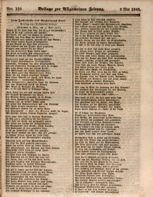 Allgemeine Zeitung Mittwoch 3. Mai 1843