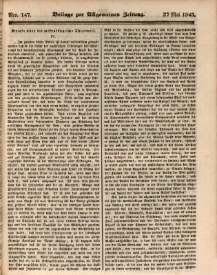 Allgemeine Zeitung Samstag 27. Mai 1843