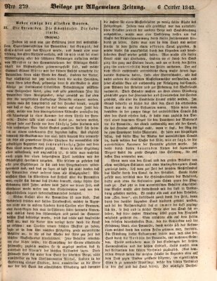 Allgemeine Zeitung Freitag 6. Oktober 1843
