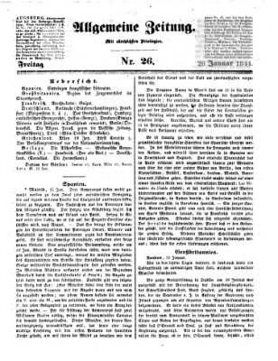 Allgemeine Zeitung Freitag 26. Januar 1844