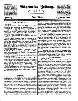 Allgemeine Zeitung Freitag 7. Juni 1844