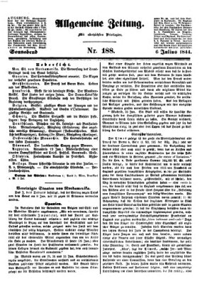 Allgemeine Zeitung Samstag 6. Juli 1844