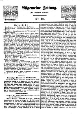 Allgemeine Zeitung Samstag 1. März 1845