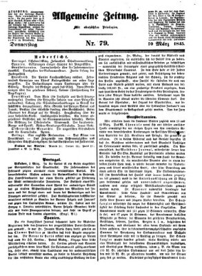 Allgemeine Zeitung Donnerstag 20. März 1845