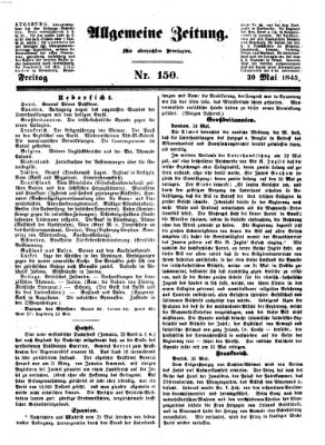 Allgemeine Zeitung Freitag 30. Mai 1845