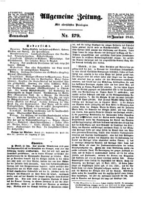 Allgemeine Zeitung Samstag 28. Juni 1845