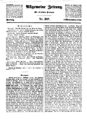 Allgemeine Zeitung Freitag 13. November 1846