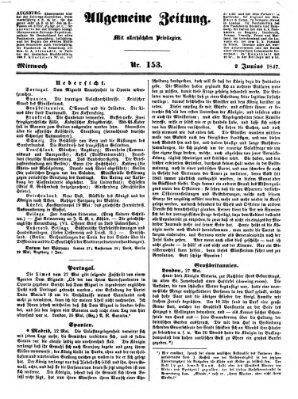 Allgemeine Zeitung Mittwoch 2. Juni 1847