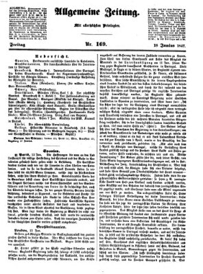 Allgemeine Zeitung Freitag 18. Juni 1847