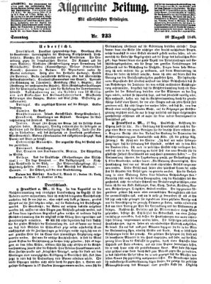 Allgemeine Zeitung Sonntag 20. August 1848