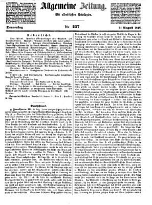 Allgemeine Zeitung Donnerstag 24. August 1848