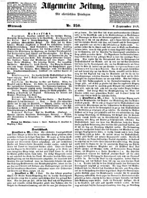 Allgemeine Zeitung Mittwoch 6. September 1848