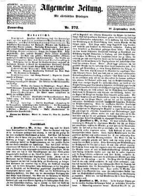 Allgemeine Zeitung Donnerstag 28. September 1848