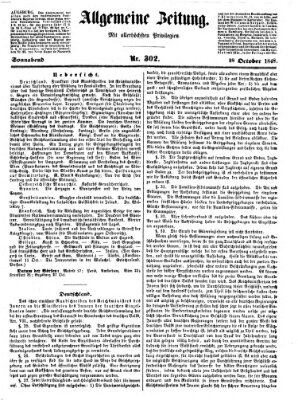Allgemeine Zeitung Samstag 28. Oktober 1848