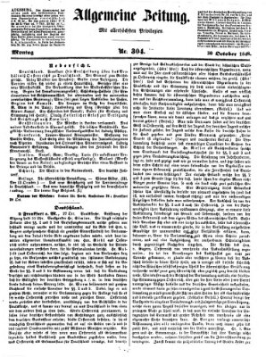 Allgemeine Zeitung Montag 30. Oktober 1848