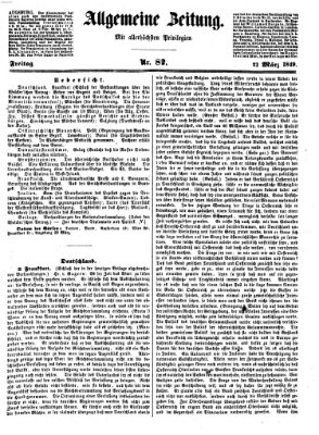 Allgemeine Zeitung Freitag 23. März 1849