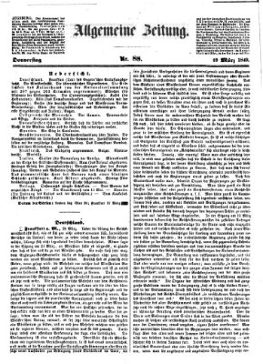 Allgemeine Zeitung Donnerstag 29. März 1849