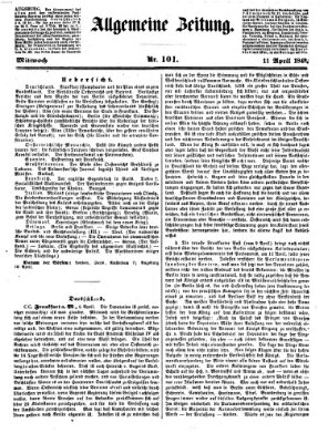 Allgemeine Zeitung Mittwoch 11. April 1849