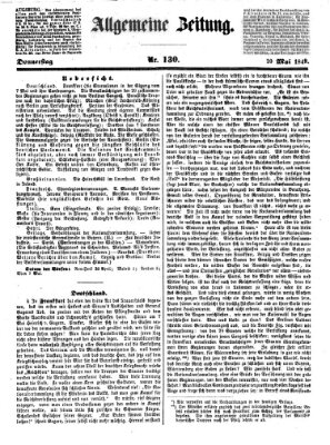Allgemeine Zeitung Donnerstag 10. Mai 1849