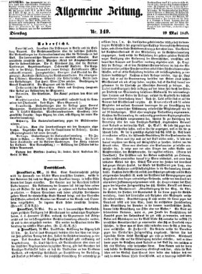 Allgemeine Zeitung Dienstag 29. Mai 1849