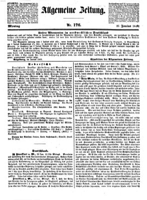 Allgemeine Zeitung Montag 25. Juni 1849