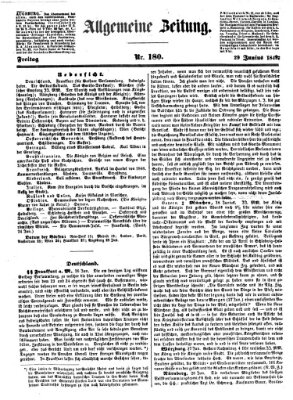 Allgemeine Zeitung Freitag 29. Juni 1849