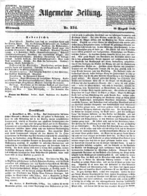 Allgemeine Zeitung Mittwoch 22. August 1849