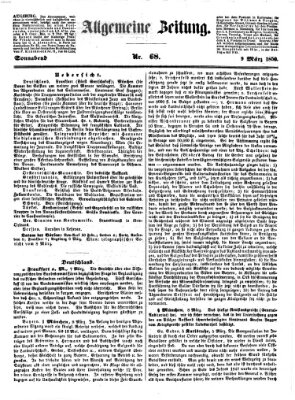 Allgemeine Zeitung Samstag 9. März 1850