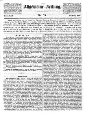 Allgemeine Zeitung Samstag 16. März 1850