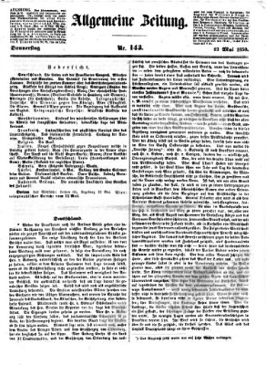 Allgemeine Zeitung Donnerstag 23. Mai 1850