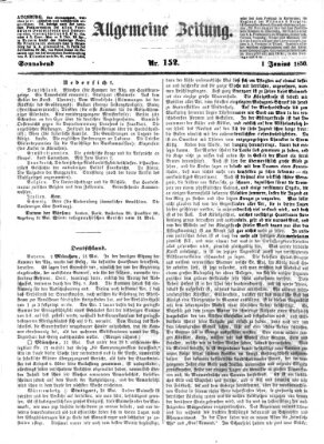 Allgemeine Zeitung Samstag 1. Juni 1850