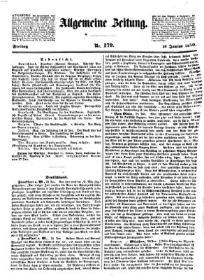 Allgemeine Zeitung Freitag 28. Juni 1850