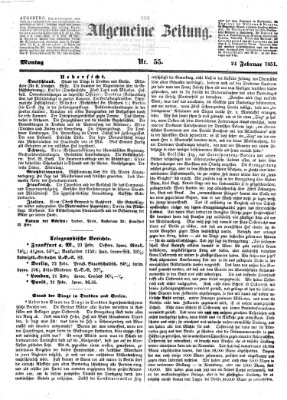 Allgemeine Zeitung Montag 24. Februar 1851
