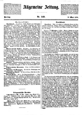 Allgemeine Zeitung Freitag 28. Mai 1852