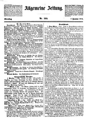 Allgemeine Zeitung Dienstag 8. Juni 1852