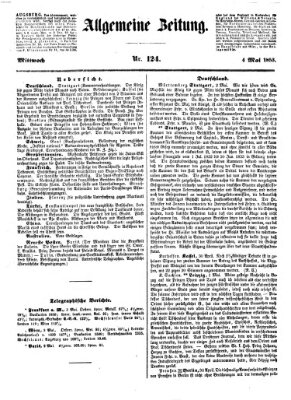 Allgemeine Zeitung Mittwoch 4. Mai 1853