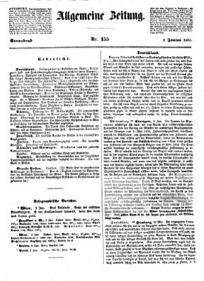 Allgemeine Zeitung Samstag 4. Juni 1853