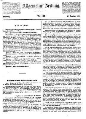 Allgemeine Zeitung Montag 20. Juni 1853