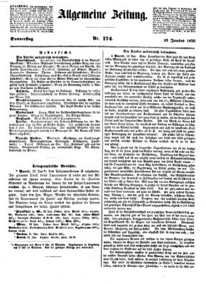Allgemeine Zeitung Donnerstag 23. Juni 1853