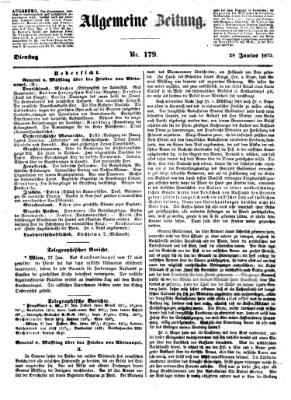 Allgemeine Zeitung Dienstag 28. Juni 1853