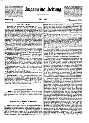 Allgemeine Zeitung Mittwoch 9. November 1853
